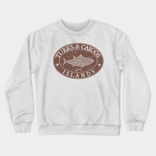 Turks & Caicos Islands Bluefin Tuna (Distressed) Crewneck Sweatshirt